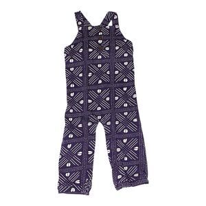 Ade + Ayo Purple African Printed Cotton Overalls Size 6-9M
